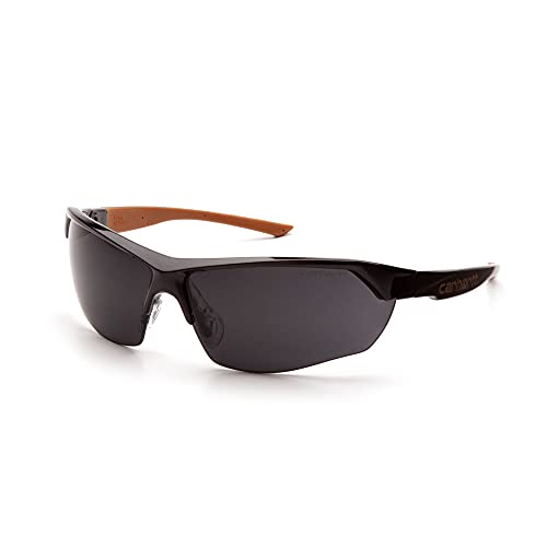 Carhartt Braswell Anti-Fog Safety Glasses Eye Protection, Black Frame, Gray Lens von Carhartt