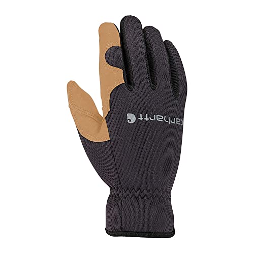 Carhartt Herren High Dexterity offener Manschette Handschuhe für kaltes Wetter, Schwarze Gerste, L (Packung Con 1) von Carhartt