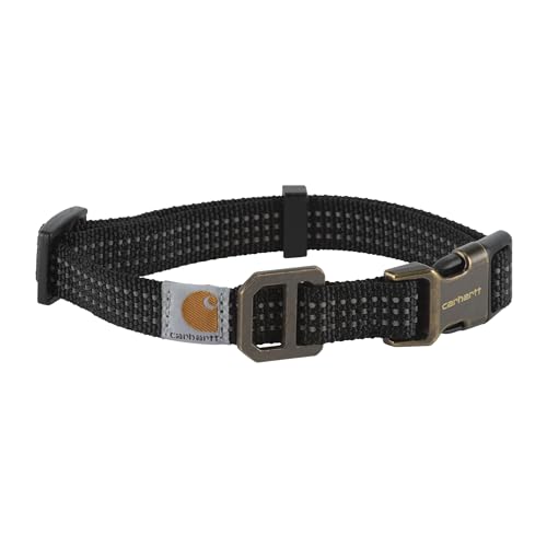 Carhartt Hundehalsband, Messing, gebürstet, Größe L, Schwarz. von Carhartt