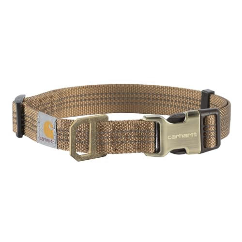 Carhartt Hundehalsband, braun/gebürstetes Messing, Größe M von Carhartt