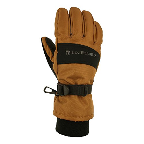 Carhartt Men's W.P. Waterproof Insulated Work Glove, Brown/Black, Small von Carhartt