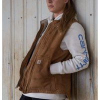 Sherpa Lined Mock Ärmellose Weste Braun t.m - Carhartt von Carhartt