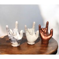 Ich Liebe Dich Asl Zeichensprache Handstatue Handmade, Handgeste Statue von CaribaCo