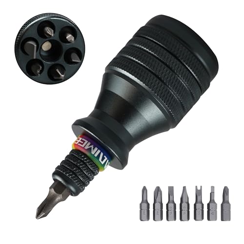 7-in-1-Schraubendreher-Satz mit Magnetischer Spitze, Mini Handwerkzeug Werkzeug Set mit PH0 PH2 SL4.0 SL6.0 U2.6 ▲2.6 Y1 7-in-1-Schraubendreher-Satz mit Magnetischer Spitze, Mini Handwerkzeug Werkzeug Set mit PH0 PH2 SL4.0 SL6.0 U2.6 ▲2.6 Y1 von Carimee