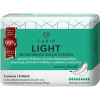 CARIN Inkontinenz-Einlage "Carin Odour Control" Packung, 4er Packung (32 Einlagen), 32 Stk. tlg. 4er Packung (32 Einlagen), hoch saugfähige und diskrete Damenbinden von Carin