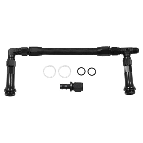 AN6 Dual Feed Fuel Line Kit, Dual Feed Carb Fuel Line Double Pump Compatible with Holley 4150 Carburetor von Carkio