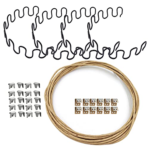 Carkio 25" Sofa Upholstery Spring Replacement Kit for Funirture Couch Repari Automotive and Others with Spring Clips Wire Carkio 25" Sofa Upholstery Spring Replacement Kit for Funirture Couch Repari Automotive and Others with Spring Clips Wire von Carkio