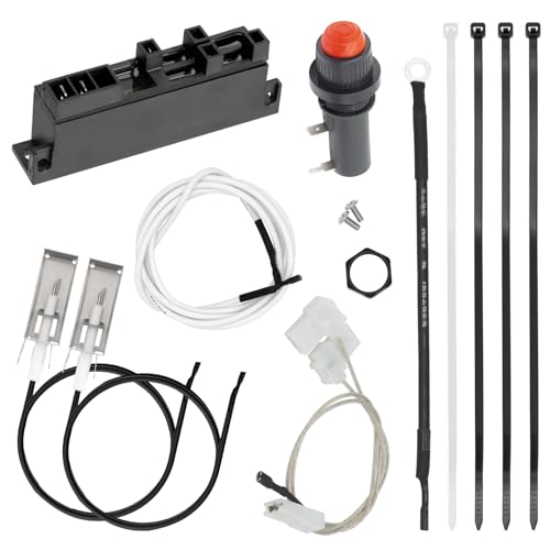 Carkio 42322 Grill Igniter Kit Compatible with Weber Summit Silver B - 4 Burner Gas Grills, Ignition Kit Electronic Igniter Replacement with Module, Wires, Spark Generator, Push Button, Screws von Carkio