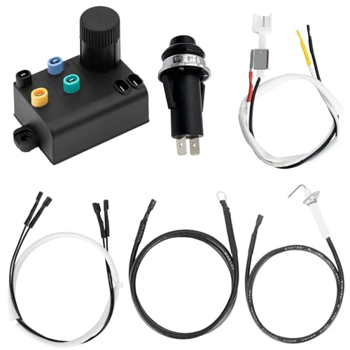 Carkio 69851 Grill Igniter Kit Replacement for Weber Spirit 220/320/330/335 Series Model Year 2013-2017 (Font Mounted Controls),BBQ Igniter Button Replacement for Weber 7643 von Carkio