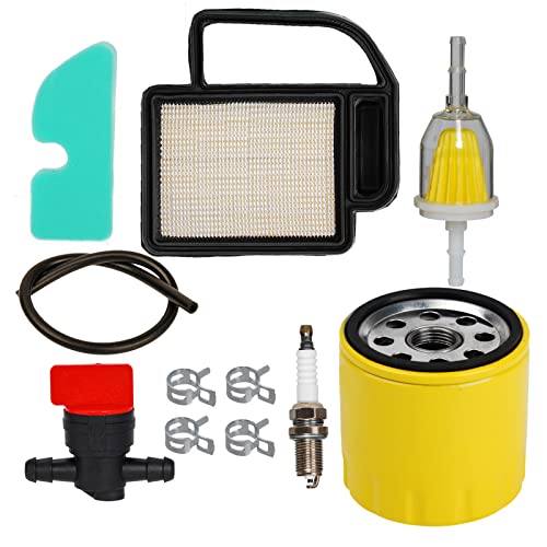 Carkio Air Filter Oil Filter Spark Plug Tune Up Kit Compatible with Kohler SV470 SV480 SV530 SV590 SV591 SV600 SV610 SV620 LTX1040 Lawn Mower 20 083 02-S 52 050 02-S von Carkio