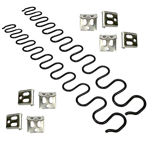 Carkio Ersatzfedern, 2 Stück 70 cm Feder mit 8 Stück S-Clips, 4,0 Draht-Durchmesser, Reparatur-Set für Sofa in Möbel, Innendekoration,Automotiv von Carkio