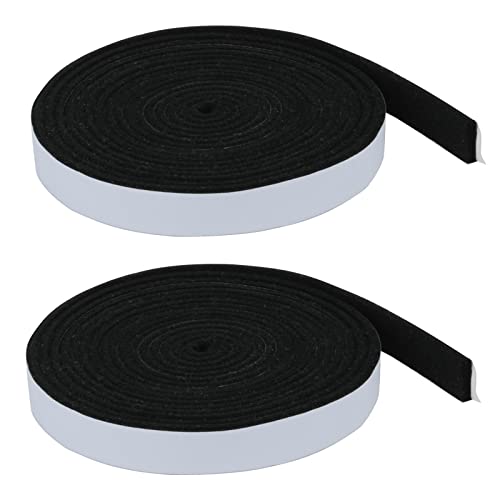 Carkio Smoker Gasket Seals, High Temp Grill Gasket Self Stick Felt, 2Pack 7/8" x 1/8" 15 Feet Grill Gasket Seal Tape, Smoker Gasket, Grill Fireplace Seal für Smoker BBQ Lid von Carkio