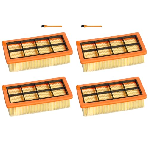 Carkio Vaccum Cleaner Replacement Filter Compatible with Karcher AD3.000 AD3.200 AD4, Replace Part # 6.415-953.0 (4 Pack) von Carkio