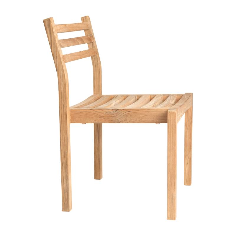 Carl Hansen - AH501 Gartenstuhl - teak/unbehandelt/BxHxT 51x81x54.5cm von Carl Hansen