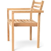 Carl Hansen - AH502 Garten Armlehnstuhl, Teak unbehandelt von Carl Hansen