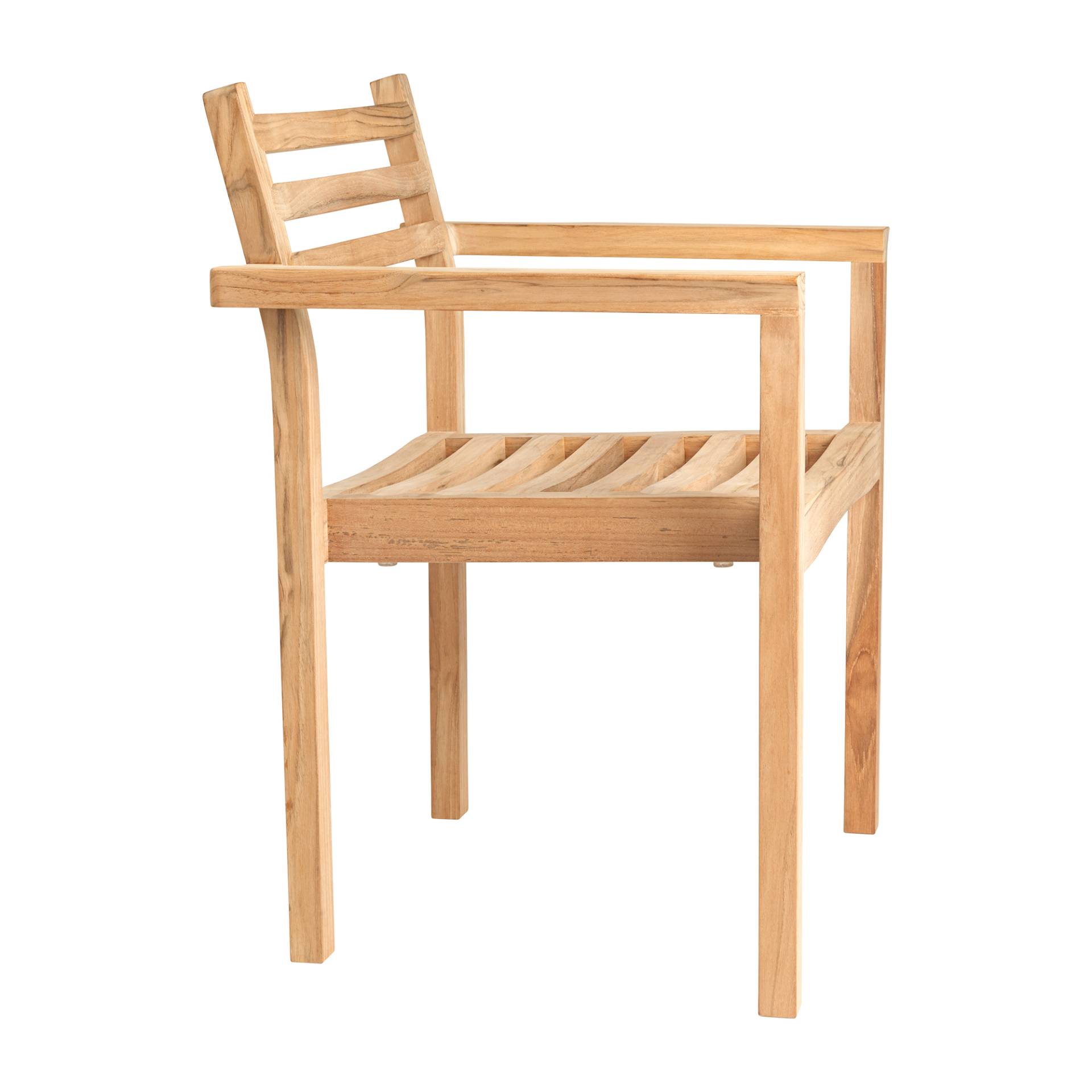 Carl Hansen - AH502 Gartenarmlehnstuhl - teak/unbehandelt/BxHxT 63x81x54.15cm von Carl Hansen