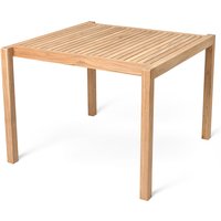 Carl Hansen - AH902 Gartentisch, 100 x 98.5 cm, Teak unbehandelt von Carl Hansen