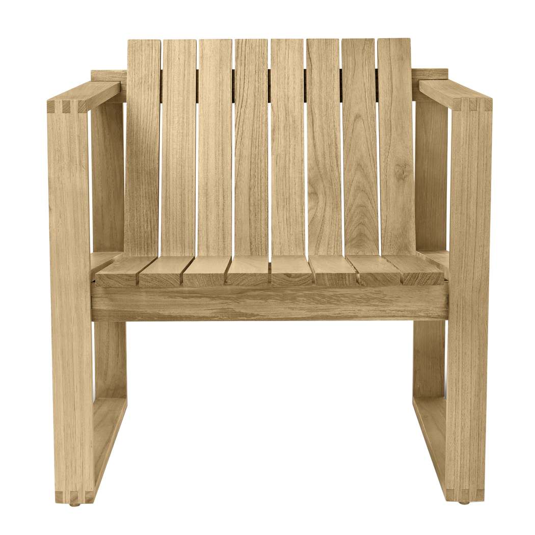 Carl Hansen - BK11 Gartensessel - Teak unbehandelt/FSC™ zertifiziert/BxHxT 70,5x74,5x72,5cm von Carl Hansen