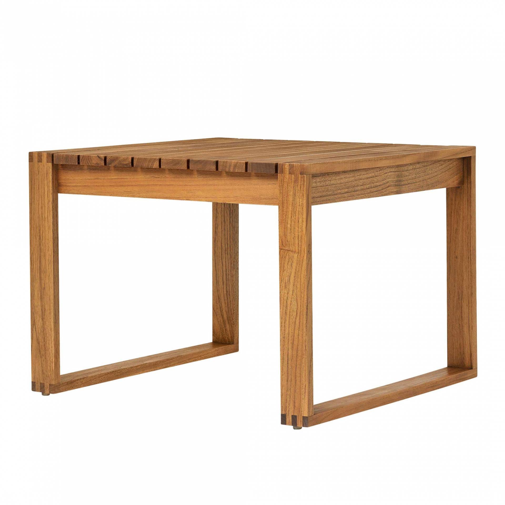 Carl Hansen - BK16 Garten Beistelltisch - Teak unbehandelt/LxBxH 69x66x47cm von Carl Hansen