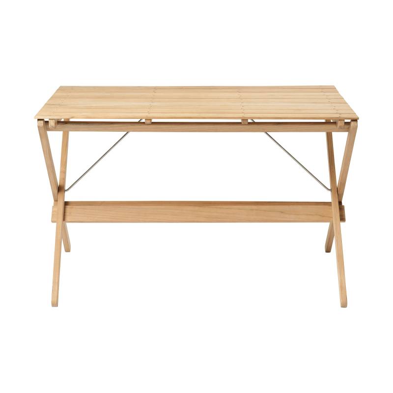 Carl Hansen - BM3670 Outdoor Klapptisch - Teak unbehandelt/BxHxT 115x72x71,5cm von Carl Hansen