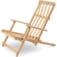 Carl Hansen - BM5568 Liegestuhl, Teak unbehandelt von Carl Hansen