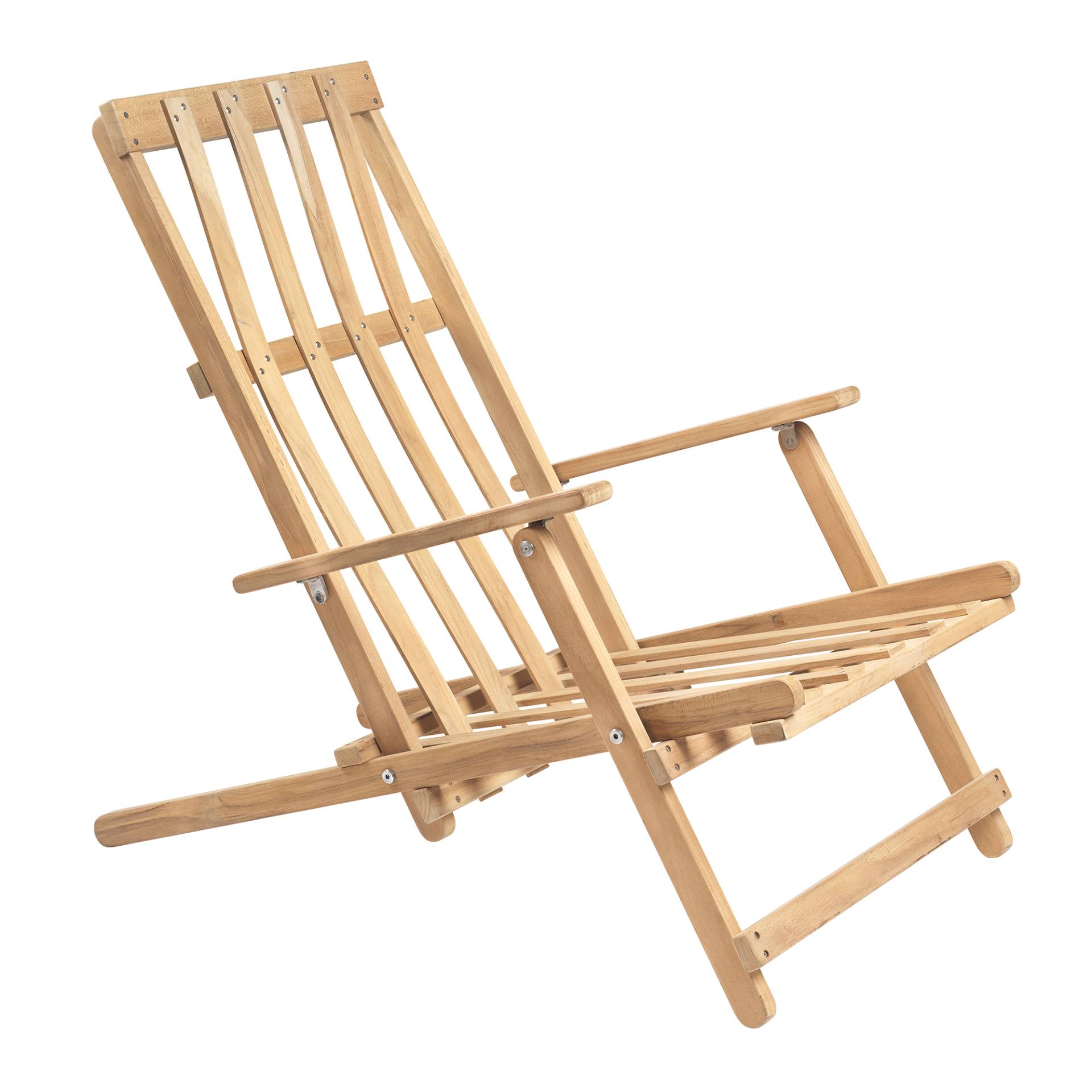 Carl Hansen - BM5568 Liegestuhl - Teak unbehandelt/BxHxT 60,5x89,1x93,4cm/ohne Auflage von Carl Hansen