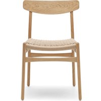 Carl Hansen - CH23 Chair Stuhl, Eiche geölt / Naturgeflecht von Carl Hansen