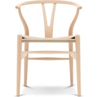 Carl Hansen - CH24 Wishbone Chair, Buche geseift / Naturgeflecht von Carl Hansen