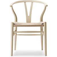 Carl Hansen - CH24 Soft Wishbone Chair Ilse Crawford, Buche soft barley / Naturgeflecht von Carl Hansen