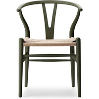 Carl Hansen - CH24 Soft Wishbone Chair Ilse Crawford, Buche soft seaweed / Naturgeflecht von Carl Hansen