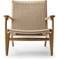 Carl Hansen - CH25 Sessel, Eiche geölt / Naturgeflecht von Carl Hansen