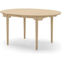 Carl Hansen - CH337 ausziehbarer Esstisch, 140 x 115 cm, eiche geölt (mit Auszug für 2 Platten) von Carl Hansen