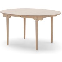 Carl Hansen - CH337 ausziehbarer Esstisch, 140 x 115 cm, eiche geseift (mit Auszug für 2 Platten) von Carl Hansen