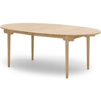 Carl Hansen - CH338 ausziehbarer Esstisch, 200 x 115 cm, Eiche geölt (mit Auszug für 2 Platten) von Carl Hansen