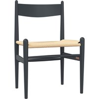 Carl Hansen - CH36 Chair, Buche soft blau lackiert / Naturgeflecht von Carl Hansen