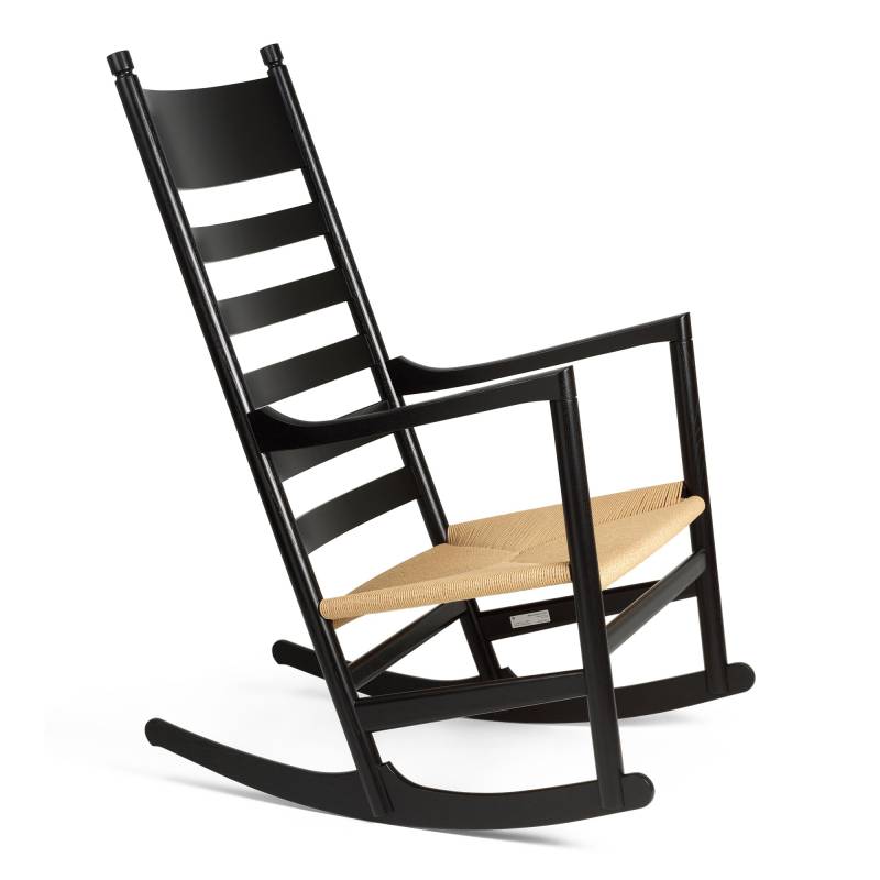 Carl Hansen - CH45 Schaukelstuhl - eiche schwarz/lackiert/BxHxT 61x106x82cm von Carl Hansen