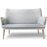 Carl Hansen - CH72 Sofa, Eiche geölt / grau (Hallingdal 116) von Carl Hansen