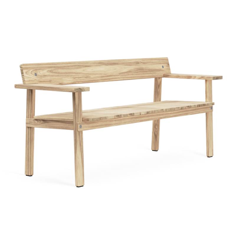 Carl Hansen - GL101 Timbur Gartenbank 173cm - teak/unbehandelt/BxHxT 173x79,5x50cm von Carl Hansen