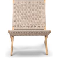 Carl Hansen - MG501 Cuba Chair Outdoor, Teak unbehandelt / sesame von Carl Hansen