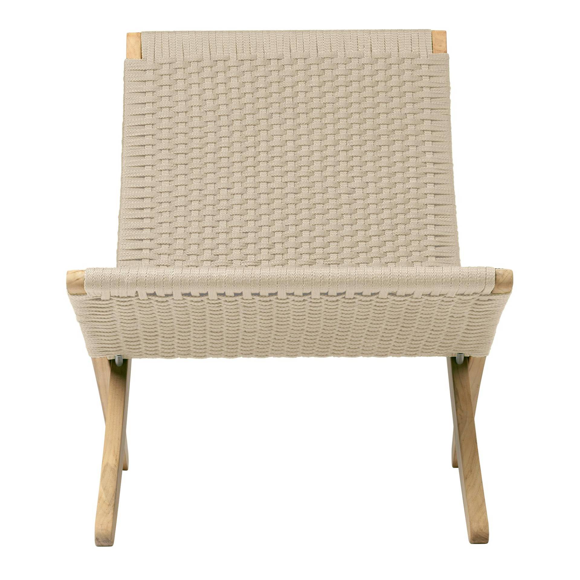 Carl Hansen - MG501 Cuba Chair klappbar mit Geflecht Papiergarn - natur/BxTxH 61x79x76cm/Gestell Eiche geölt von Carl Hansen