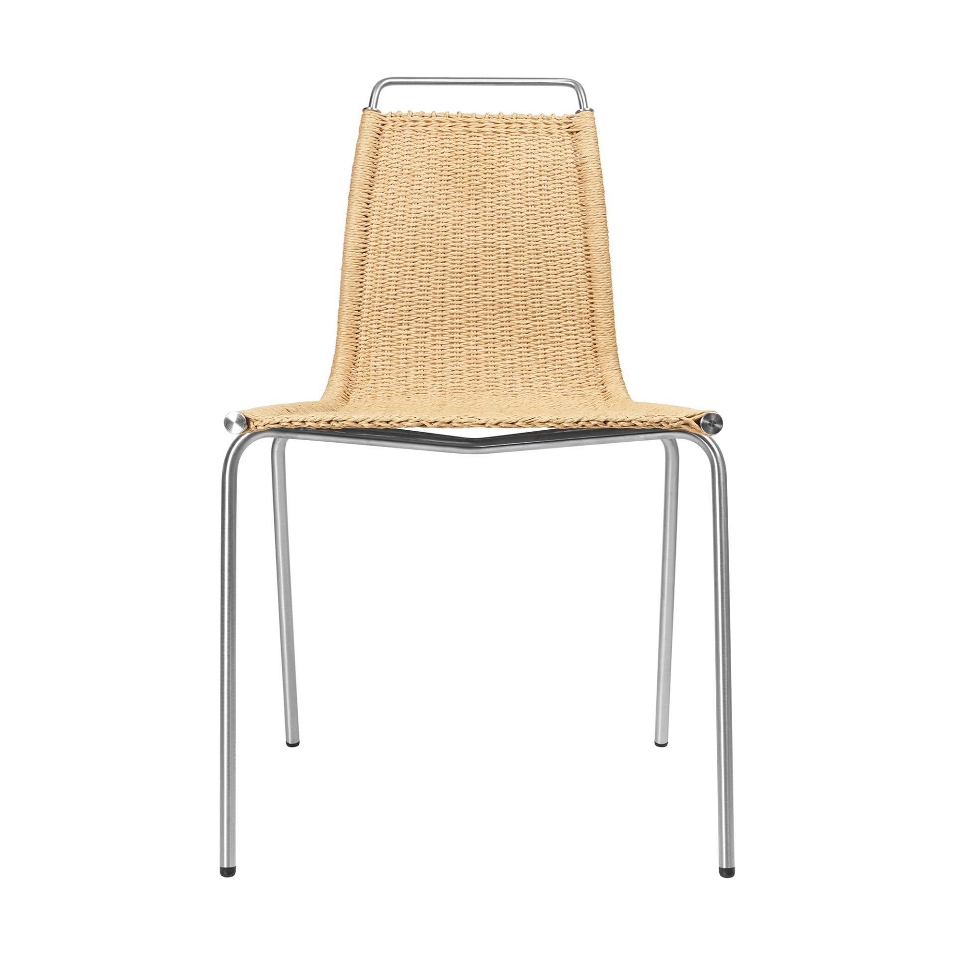 Carl Hansen - PK1 Stuhl - natur/Papierkordel/BxHxT 50,5x77x51,5cm/Gestell Edelstahl von Carl Hansen