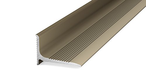 Prinz Aluminium - Wandanschlussprofil 290 - Abschlussprofil selbstklebend. Für Belagstärken ab 2 mm 20 x 13 mm - 1,00m Edelstahl Matt von Carl Prinz