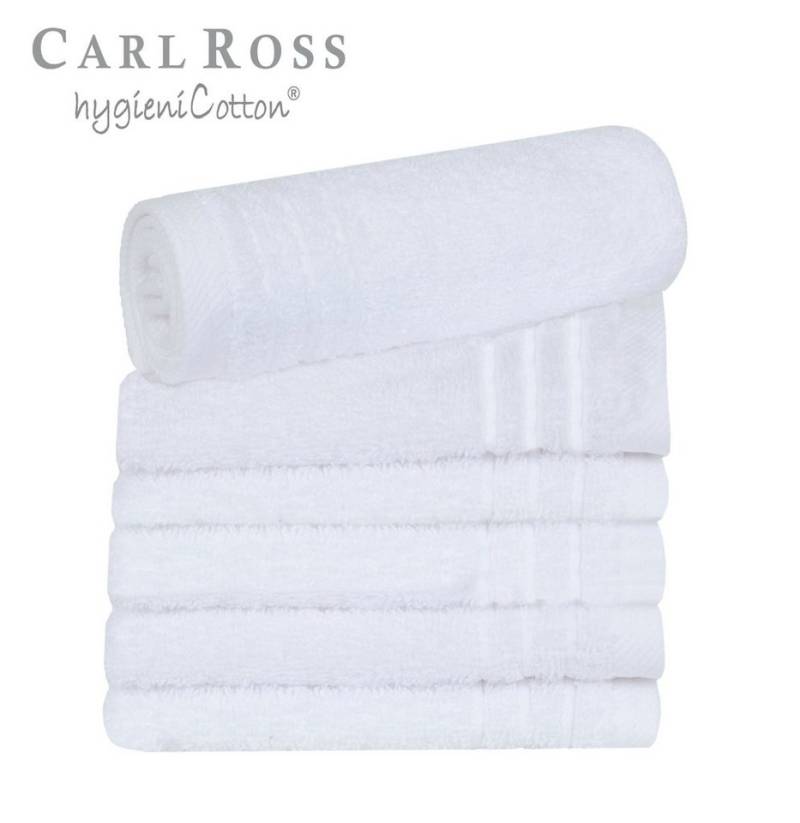 Carl Ross Gästehandtücher HygieniCotton, Frottee (6-St), mit 2 Aufhängekordeln von Carl Ross