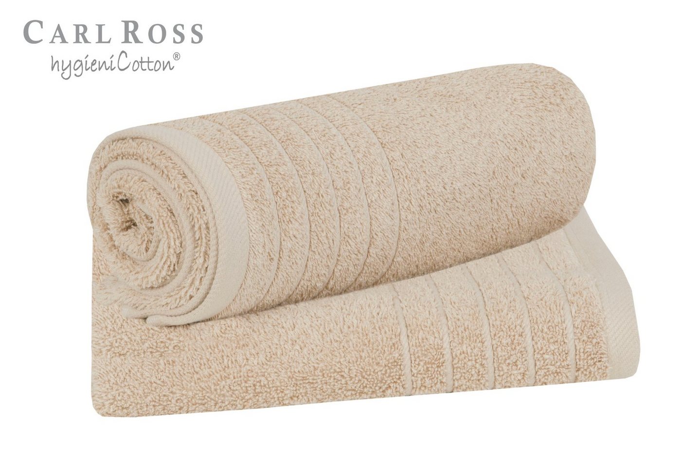 Carl Ross Handtuch HygieniCotton, Frottee (2-St), mit 2 Aufhängekordeln von Carl Ross