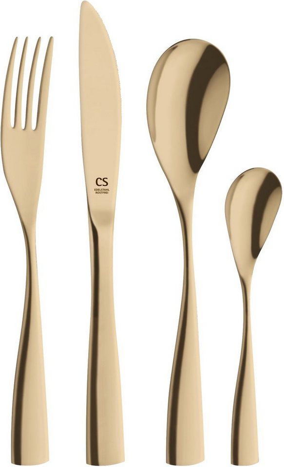 Carl Schmidt Sohn Besteck-Set Bocholt (24-tlg), 6 Personen, Edelstahl, hochwertige PVD-Beschichtung von Carl Schmidt Sohn