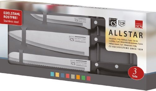 Carl Schmidt Sohn Messer-Set Allstar (Set, 3-tlg), Edelstahl/Kunststoff von Carl Schmidt Sohn