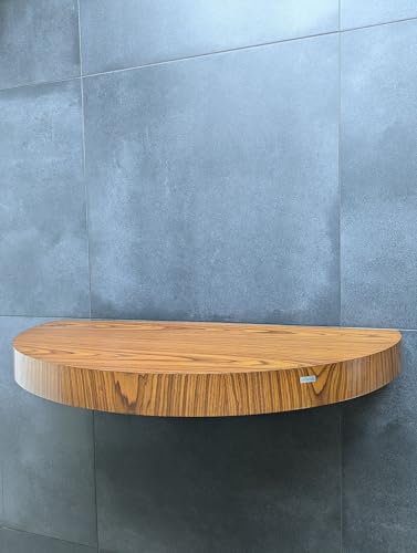 Carl Svensson Edler Waschtisch Waschtischplatte Waschkonsole oval rund, Farbe:Teak, Maße:80 cm Breite von Carl Svensson