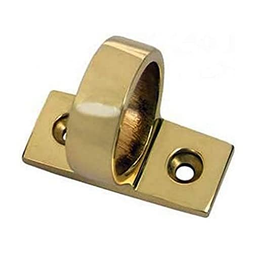 Carlisle Brass AA42R Ring Sash Lift, horizontale Befestigung, poliertes Messing, 33 mm x 43 mm von Carlisle Brass