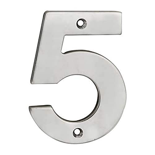 Carlisle Brass NUM10105SSS Euro Spec Ziffern 5, Edelstahl satiniert, 72,5 x 100 x 5 mm Carlisle Brass NUM10105SSS Euro Spec Ziffern 5, Edelstahl satiniert, 72,5 x 100 x 5 mm von Carlisle Brass