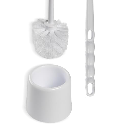 Carlisle 36719700 Toilet Bowl Brush with Hideaway Holder, 16", 14.5" Height, 3" Width, Polypropylene, White von Carlisle FoodService Products
